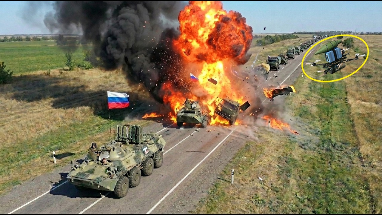 Ukrainian Drones STRIKE Russia&rsquo;s Military Reinforcement Convoy to Crimea &mdash; Then THIS Happened...