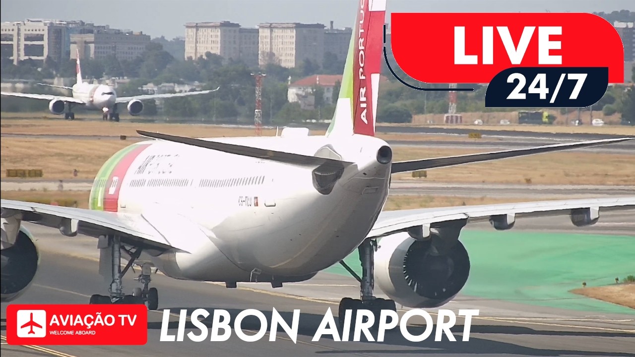🔴 LIVE 24/7 Lisbon Airport 30.07.2026 &bull; Livestream Plane Spotting &bull; Direto Aeroporto Lisboa Ao Vivo