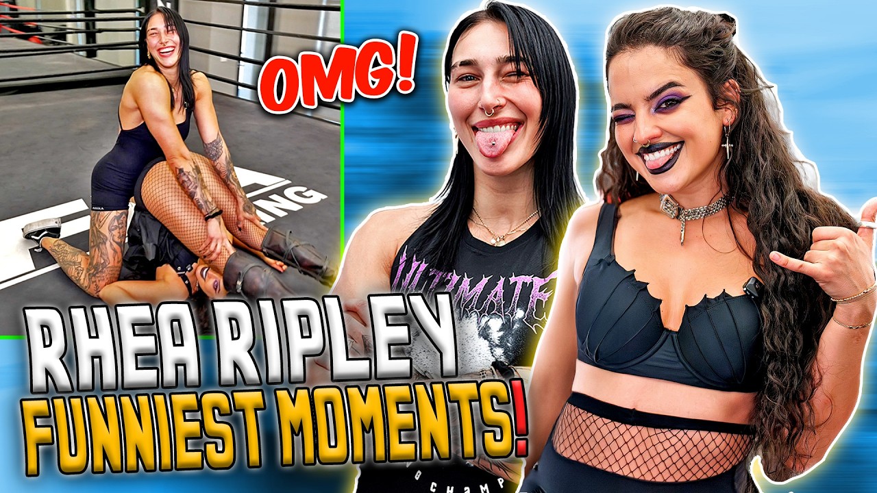 Rhea Ripley & Nina Drama funniest wrestling compilation | WWE