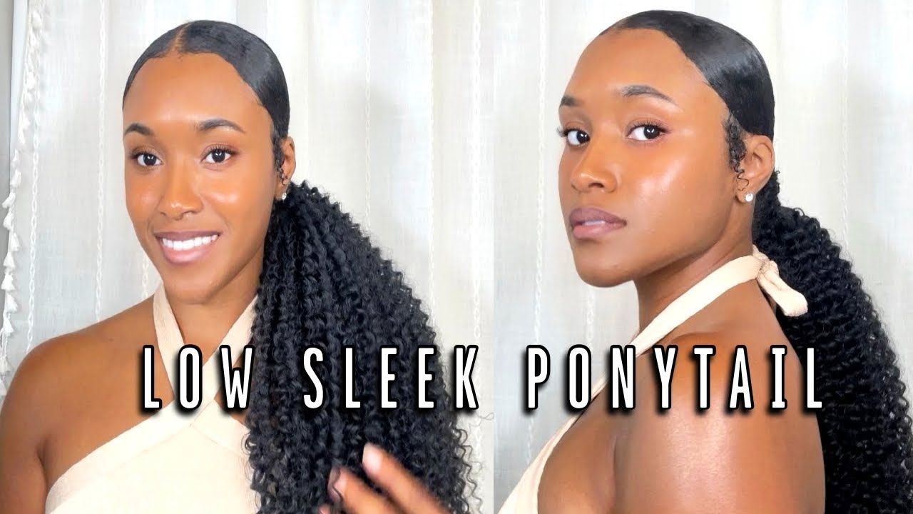 Быстрый и простой низкий гладкий хвост | Organique Easy Wrap Ponytail