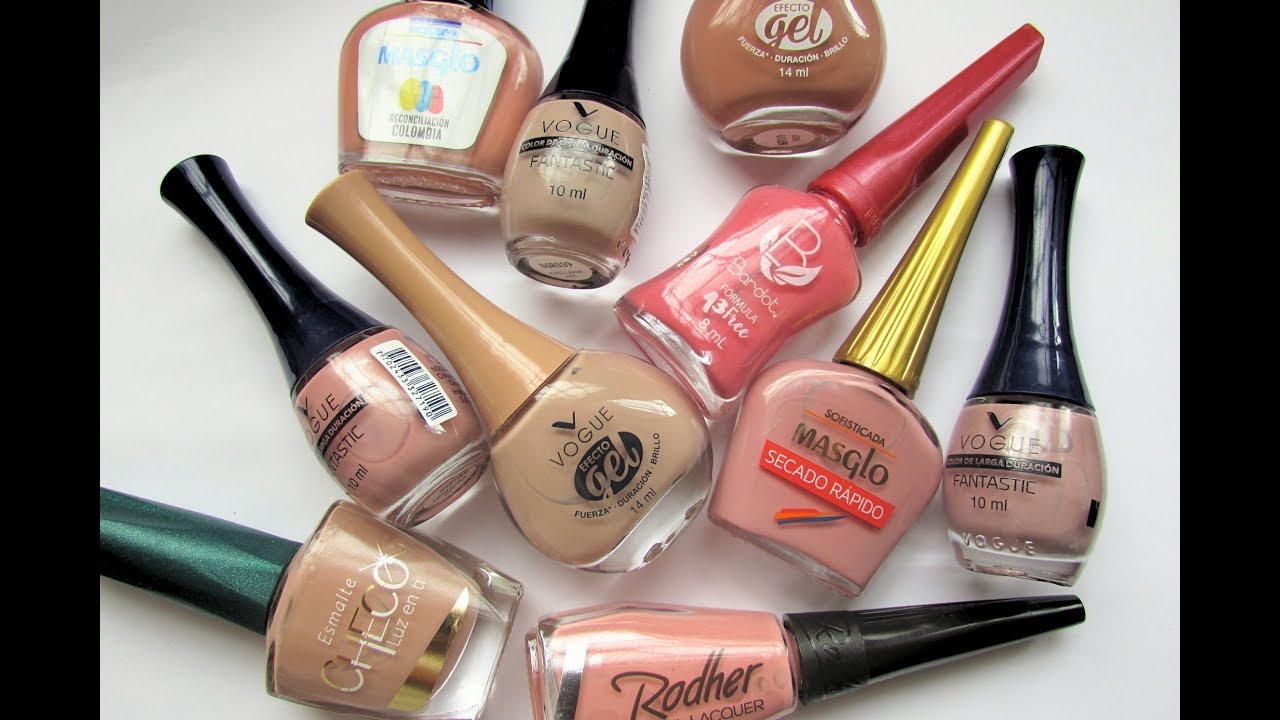ESMALTES NUDE FAVORITOS (COLOMBIANOS)❤