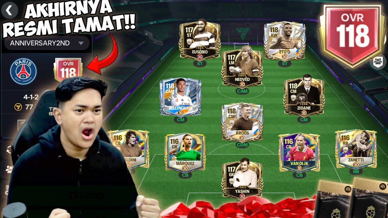 AKHIRNYA OVR TEAM KU 118! OVR TERTINGGI DI DALAM GAME FC MOBILE! RESMI TAMAT!!? - EA FC MOBILE 25