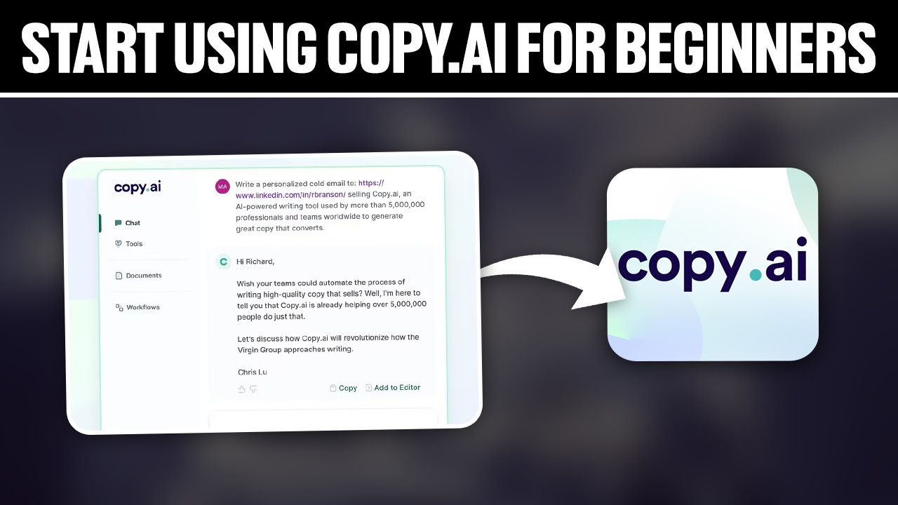 How To Start Using Copy ai For Beginners ! (Full Tutorial)