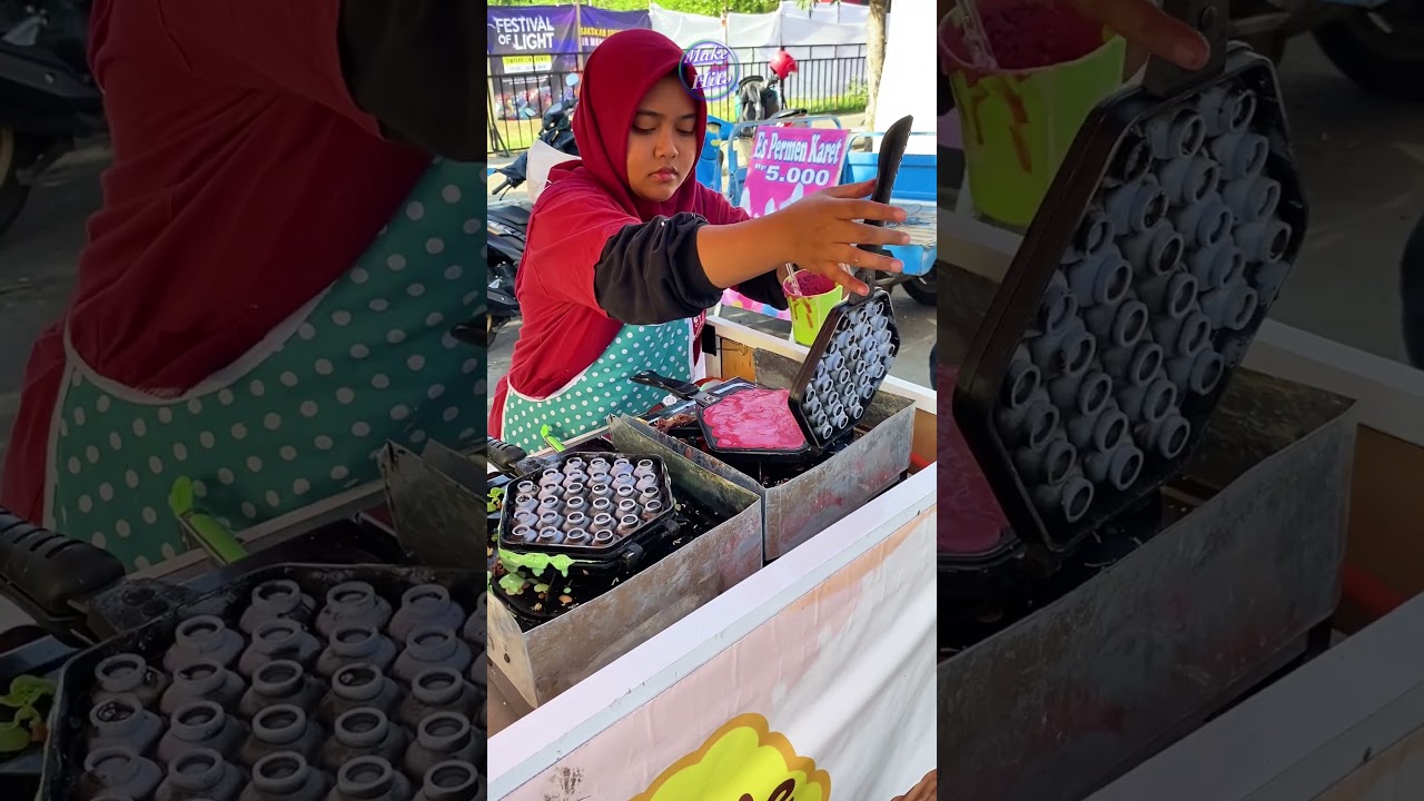Ice Cream Waflle di CFD Simpang Lima Gumul #shorts
