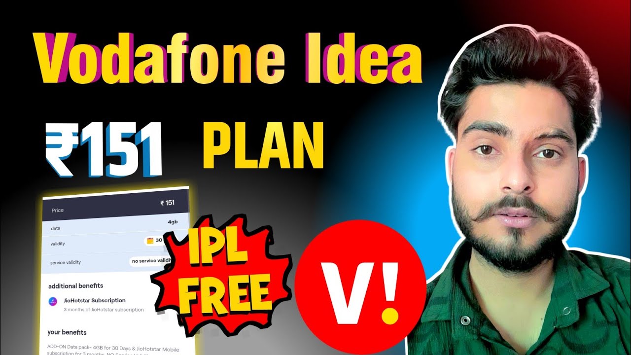 Vi 151 Recharge Plan With 😱 Jio HotStar Subscription Free | Vi 151 Plan Details | Jio Comparison Vi
