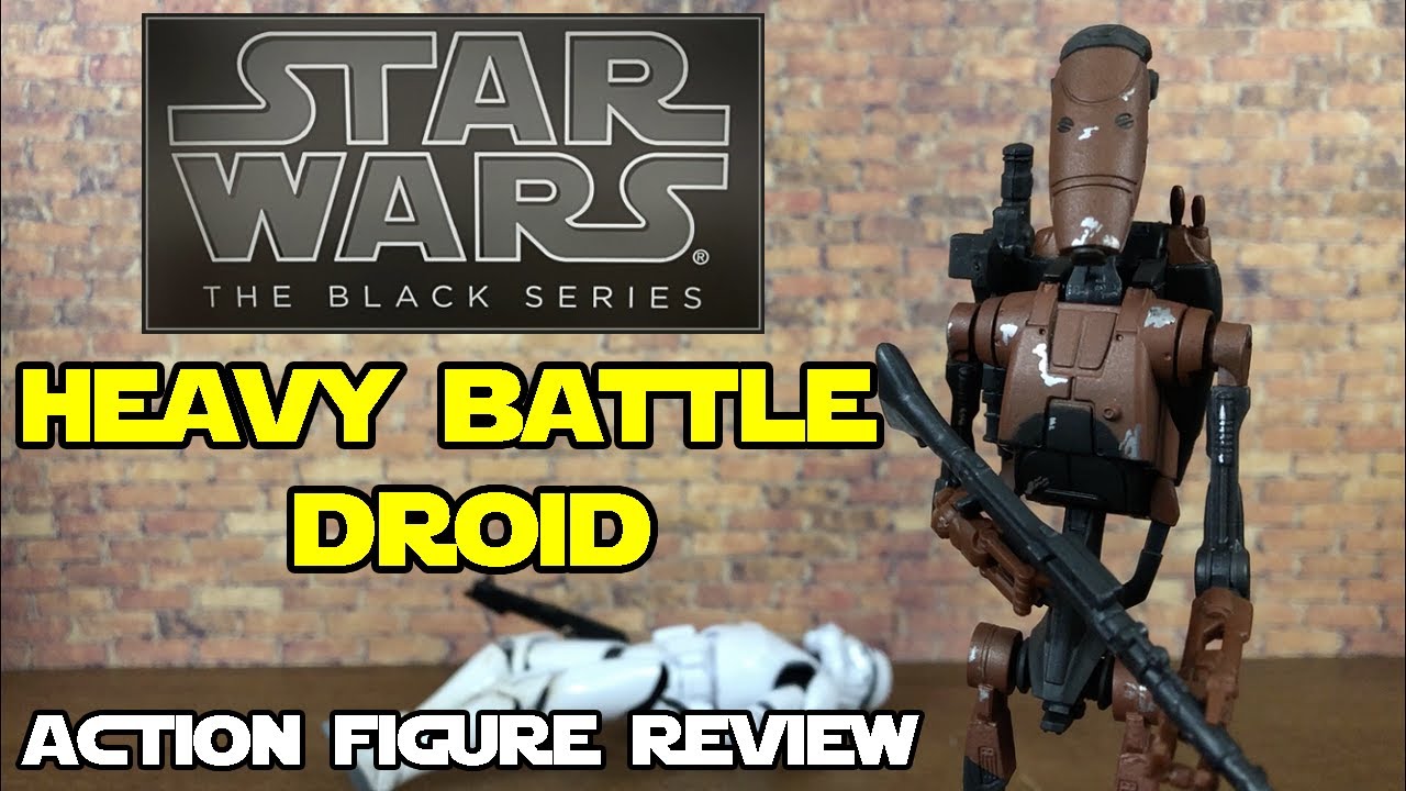 Star Wars Black Series HEAVY BATTLE DROID (Gaming Greats) Gamestop Exclusive | Action Figure Review