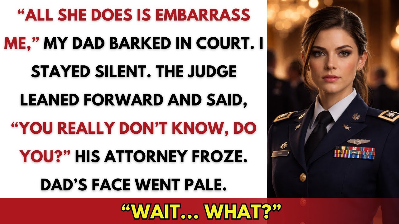 My Dad Mocked Me in Court — Until the Judge Said  “Sir… You Don’t Know She’s JAG ”