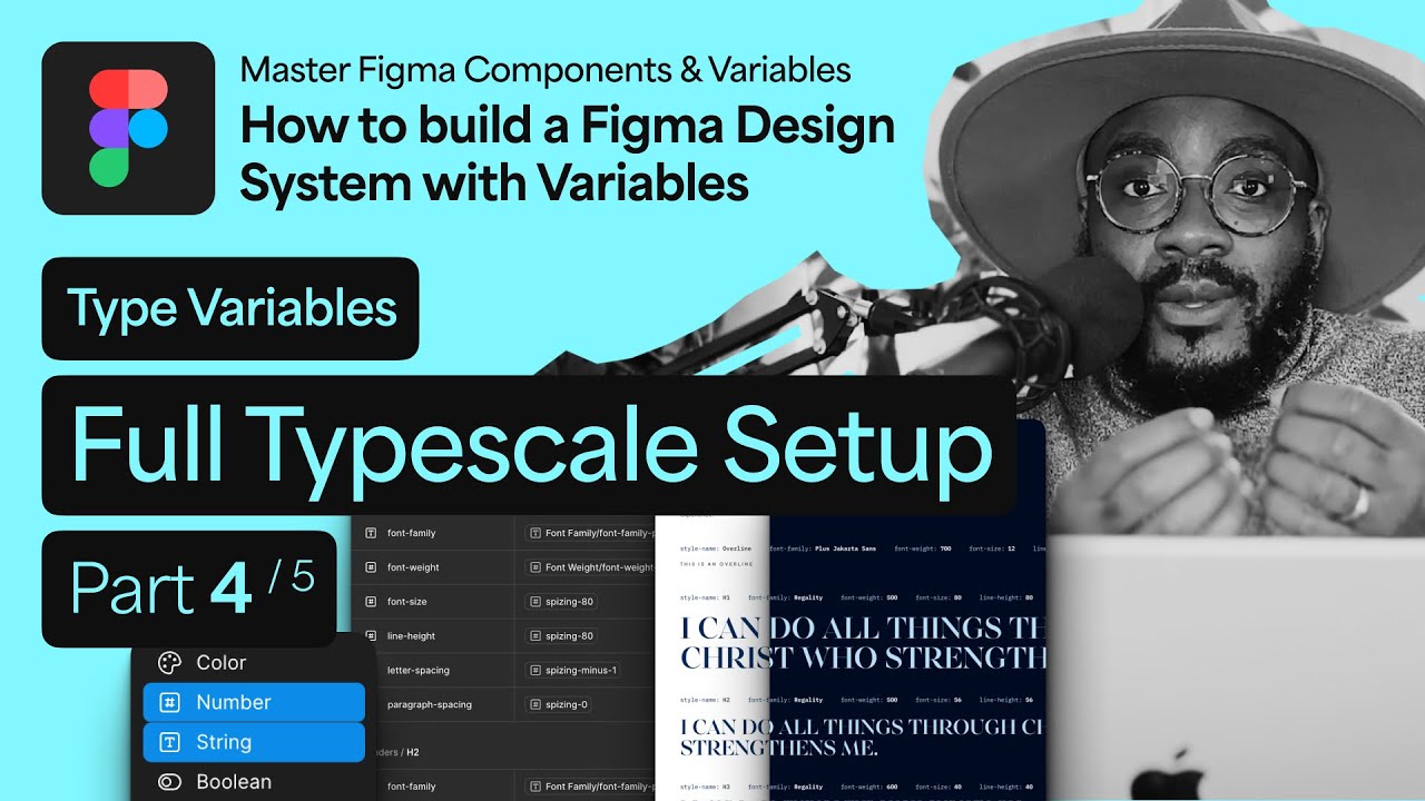 Figma Type Variables – Full Typescale Setup (Desktop) – Real-Time Design With Me – (Part 4/5)