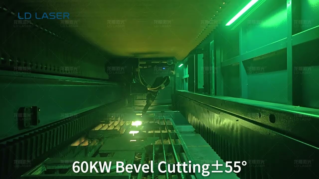 LDLASER DUAL GANTRY 60KW 2D& 60KW 3D FIBIER LASER MACHINE READY for LOADING