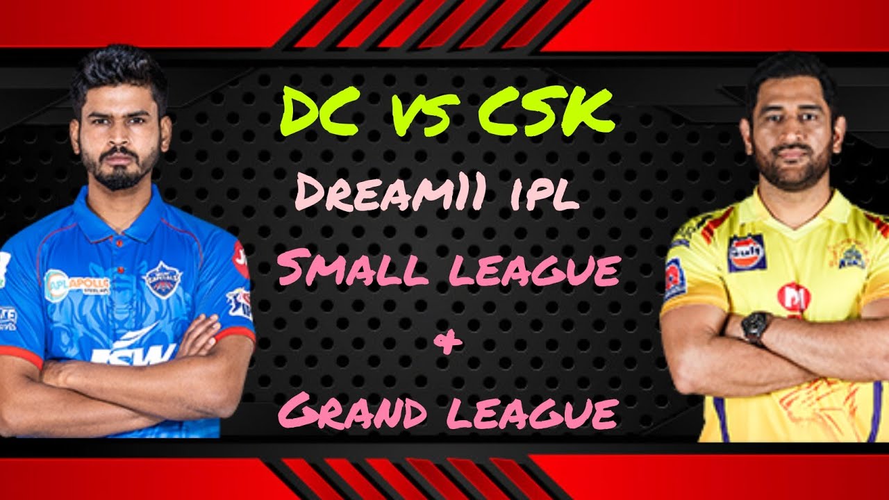 Csk vs DC dream11 teams|small league| Grand league| important players| #Fantasy_cricket_world