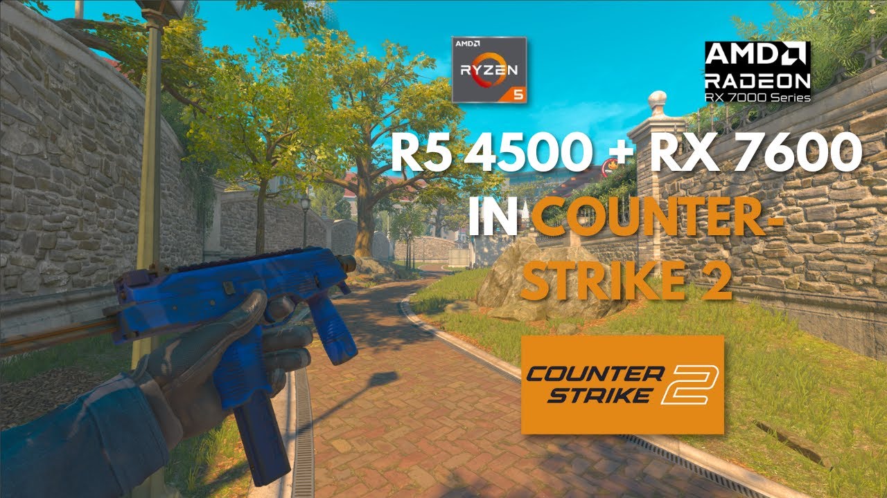 TEST R5 4500 + RX 7600 8GB + 16GB RAM IN CS2