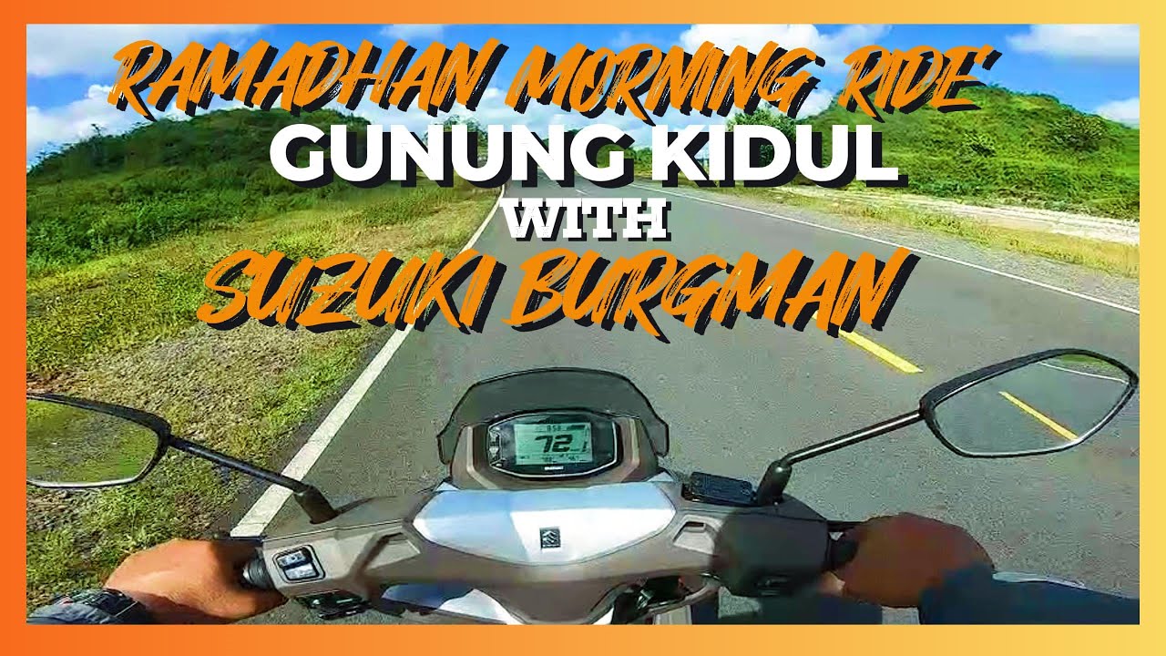 Suzuki Burgman 125 Diajak Jalan Lewat Jalur Extream !!! Pantai Srakung Gunung Kidul Masih Sepi.