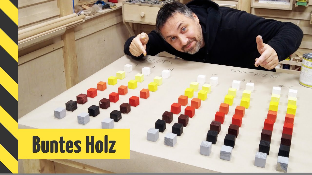 Wie geht Holz lasieren? &middot; Test mit 2 Methoden und 6 Varianten &middot; Jetzt bin ich schlauer! 😎