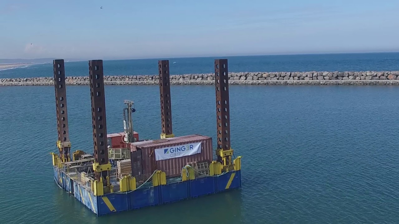 On the move - Sondages sur barge &agrave; Port-La-Nouvelle