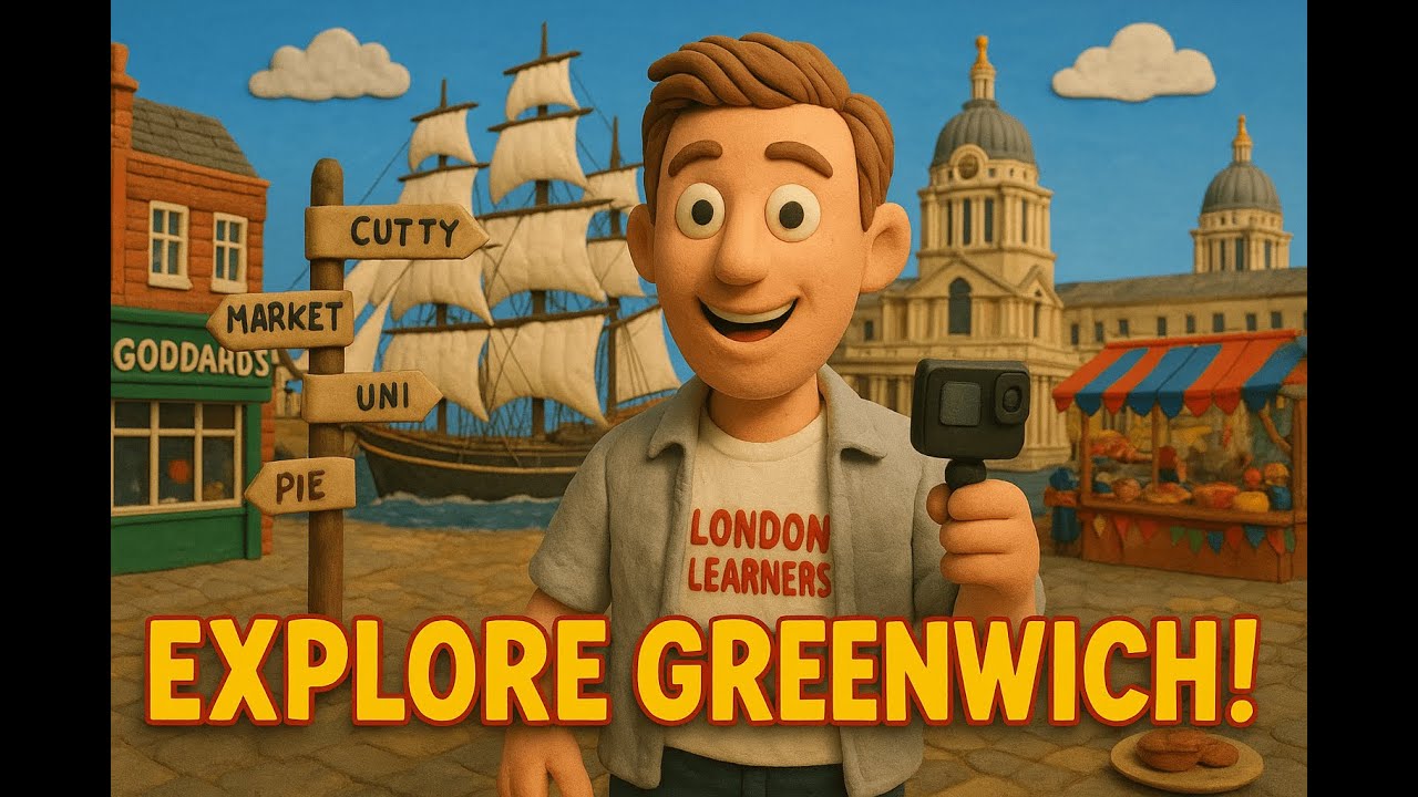 Greenwich London Tour | Goddard’s Pie Shop, Cutty Sark, Market & University | London Learners 4K
