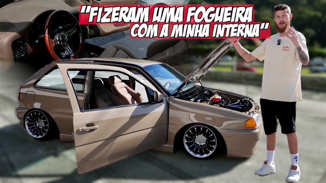 GOL BOLA DIGNO DE SEMA SHOW! INTERNA MARROM - SUSPENSÃO A AR - CLEAN PERFEITO - PROJETO DOS SONHOS