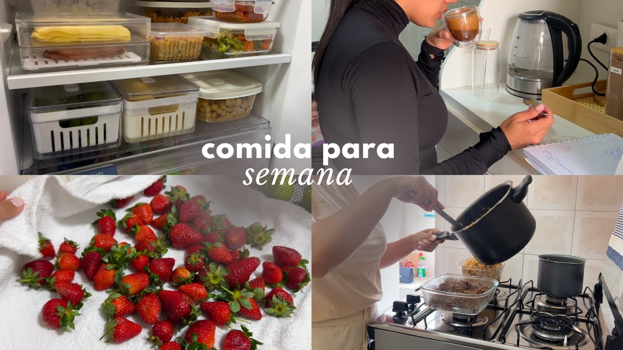Organização da alimentação para família 🍽️ | Comida saudável pra semana toda! | Receita Cappuccino
