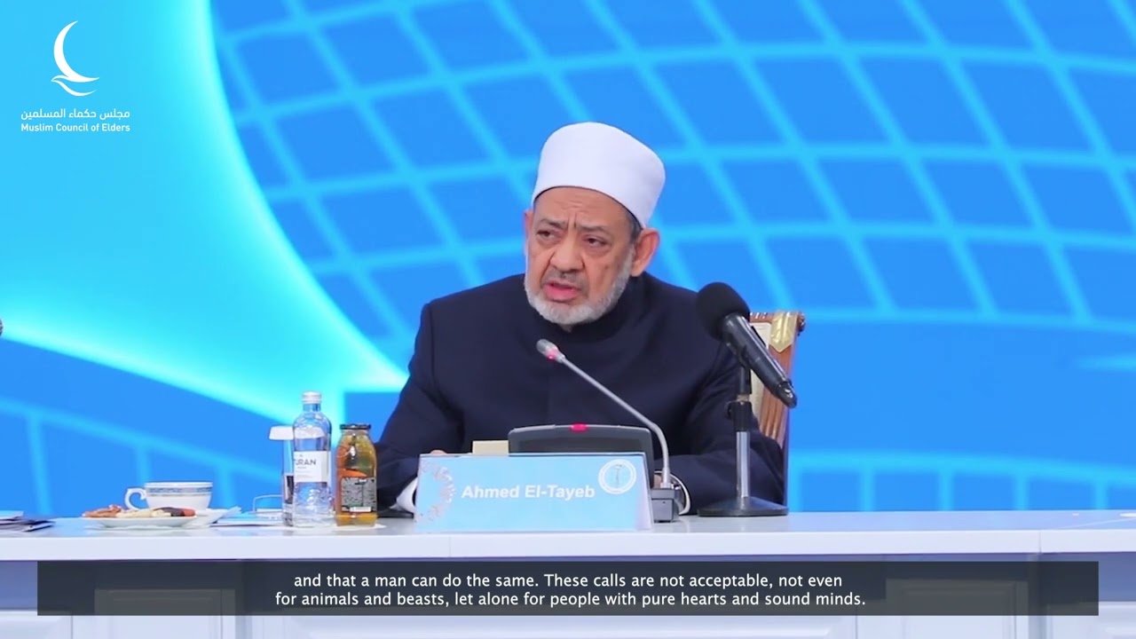 Speech by the Grand Imam at Congress of Leaders of World Traditional Religions in Kazakhstan