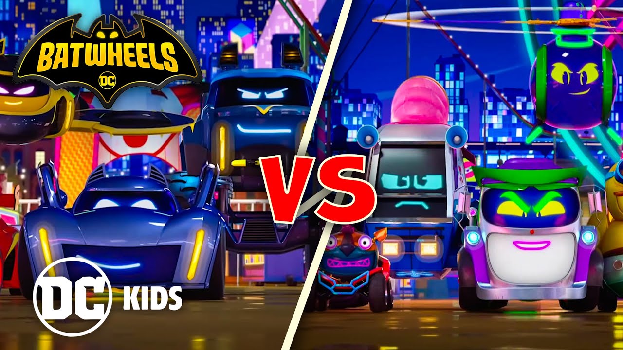 Eroi contro cattivi! | Batwheels in Italiano 🇮🇹 | @DCKidsItaliano