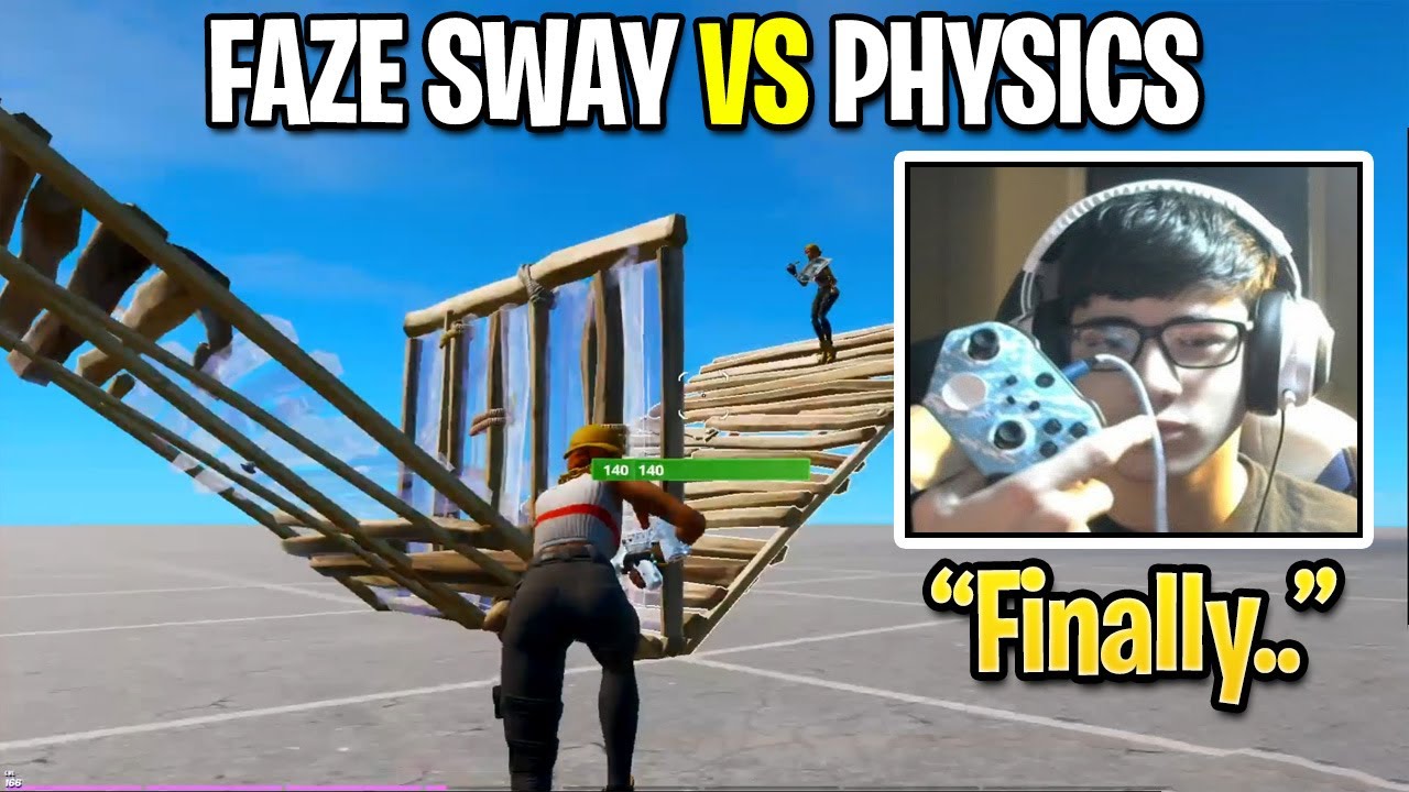FaZe Sway 1v1 Outcast Physics in Creative Buildfight After a LONG Time! (Fortnite Season 3)