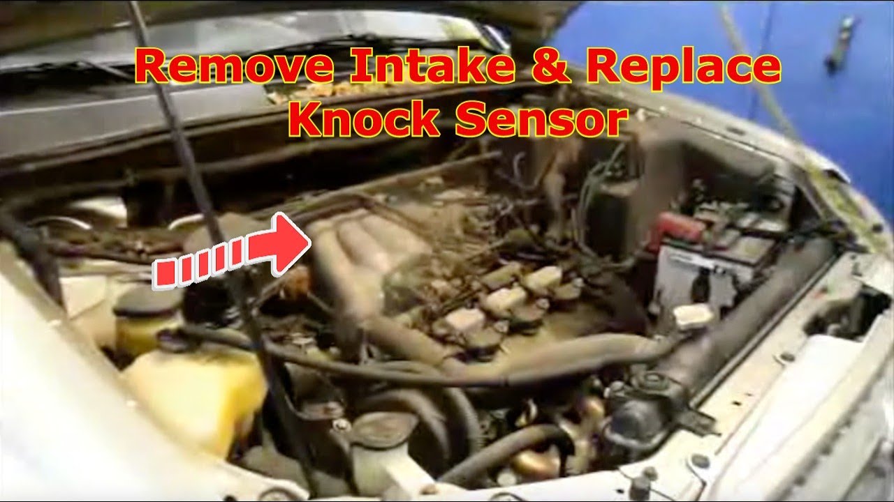 Remove The Intake Manifold And Replace The Knock Sensor 2003 Toyota Highlander