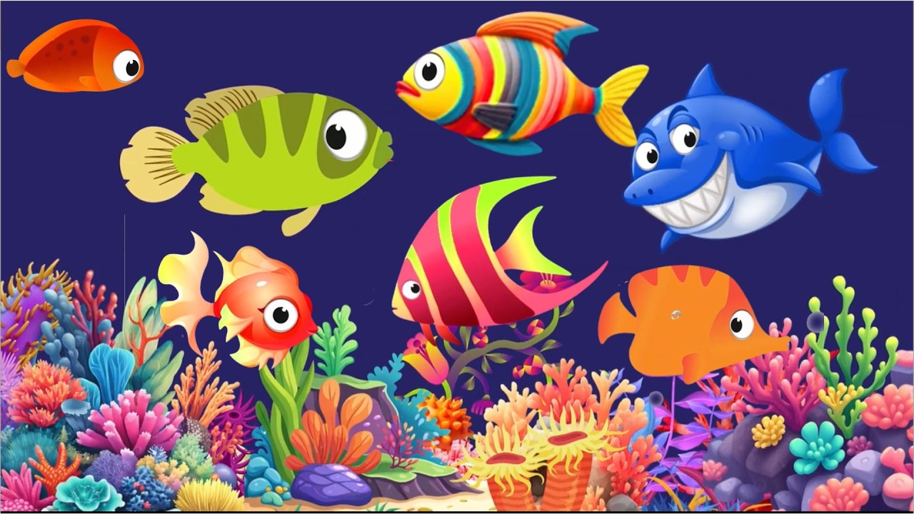 Calming Undersea Animation Baby Lullaby, Soothing fishes🐟Baby Sleep Music #fishlullaby #lullaby #283