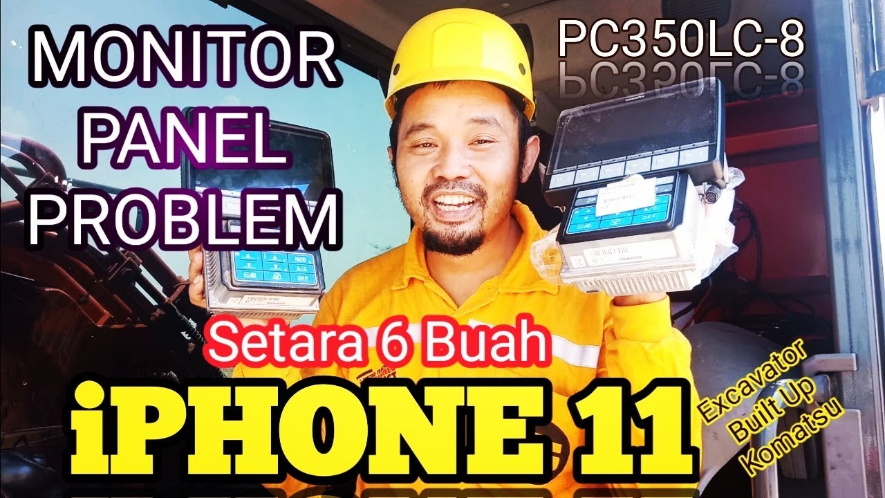 Mekanik alat Berat Cara Cepat Mengatasi problem Monitor panel Excavator Komatsu PC350 PC300 PC400