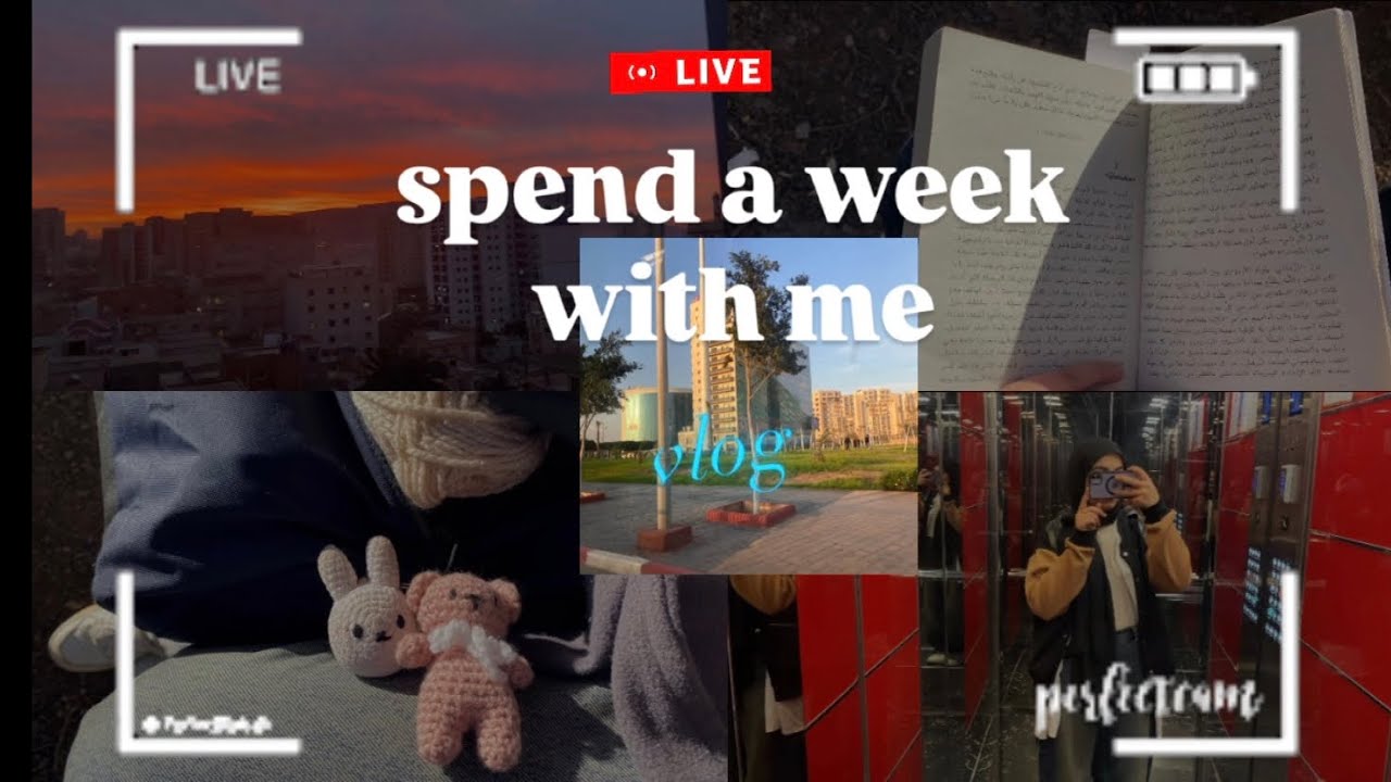 عيشوا اسبوع معي spend a week with me// الدراسة💗 EP:02