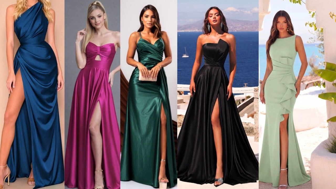 Vestido de Festa Liso com Fenda na Shein ✨