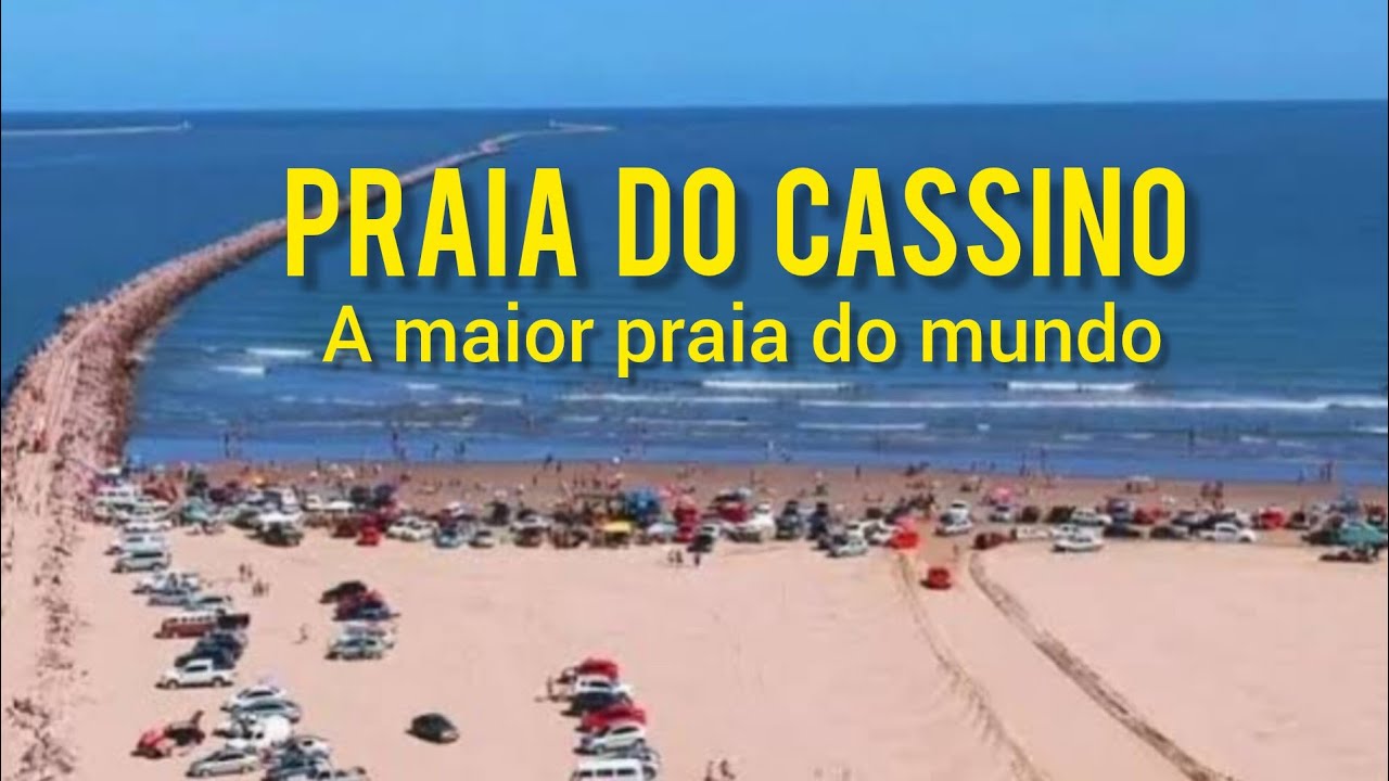 Praia do Cassino a maior praia do mundo, vem conhecer com a gente. 🌴🏖