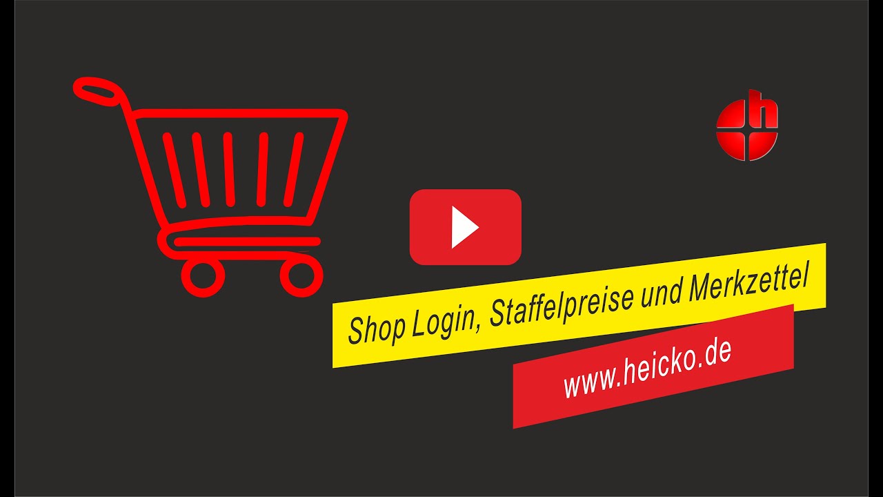Shop Login, Staffelpreise und Merkzettel - www.heicko.de