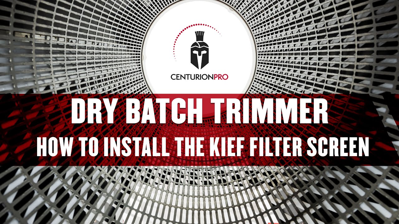 CenturionPro DBT - How to Install the Kief Filter Screen