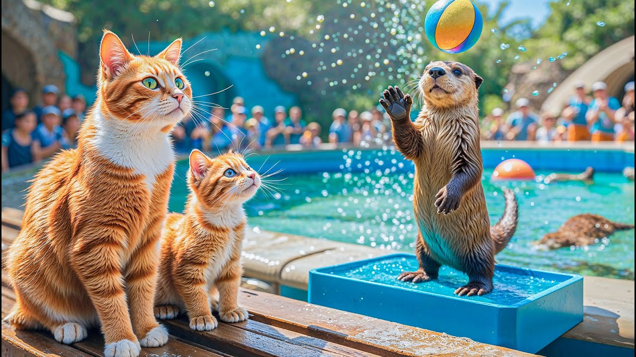 Mama Cat and Ginger Return a Lost Wallet and Get Rewarded Trip to the Aquarium & Water Park! 🐱💦🐟