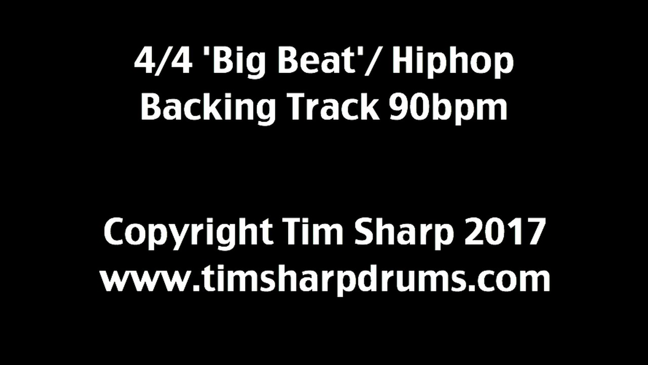 BigBeat / Hiphop Drumless Backing 90 bpm
