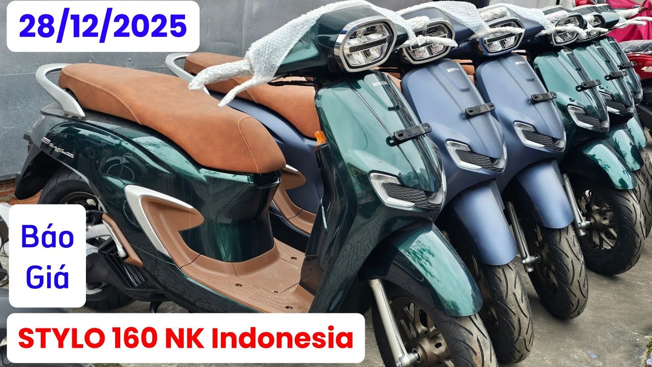 Báo giá STYLO 160 NK Indonesia về lô mới ngày 28/12/25 tại CH Mai Duyên. Khải Phạm #stylo #160 #abs 