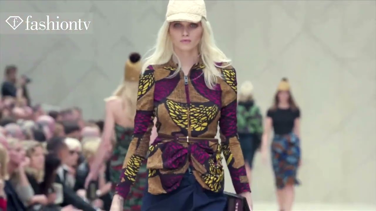 Burberry Runway Show ft Anja Rubik - London Fashion Week Spring 2012 LFW | FashionTV - FTV