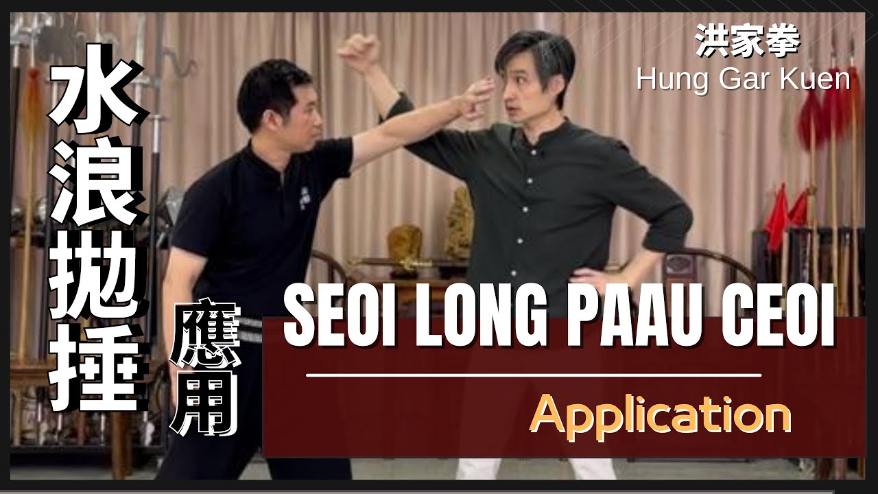洪家拳 - 水浪拋捶 應用 Hung Gar Kuen - Seoi Long Paau Ceoi Application