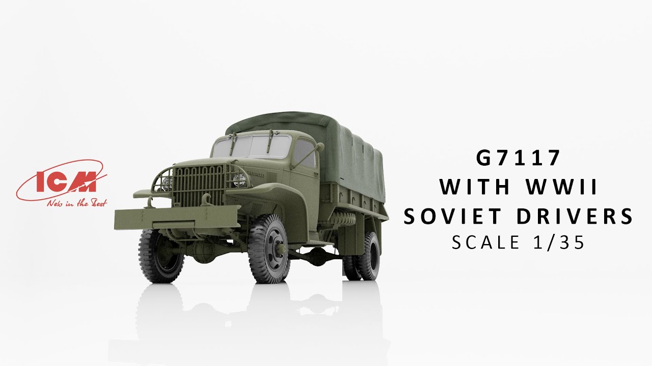 ICM | G7117 with WWII Soviet Drivers | (Item 35594, 1/35) - Step by step instruction