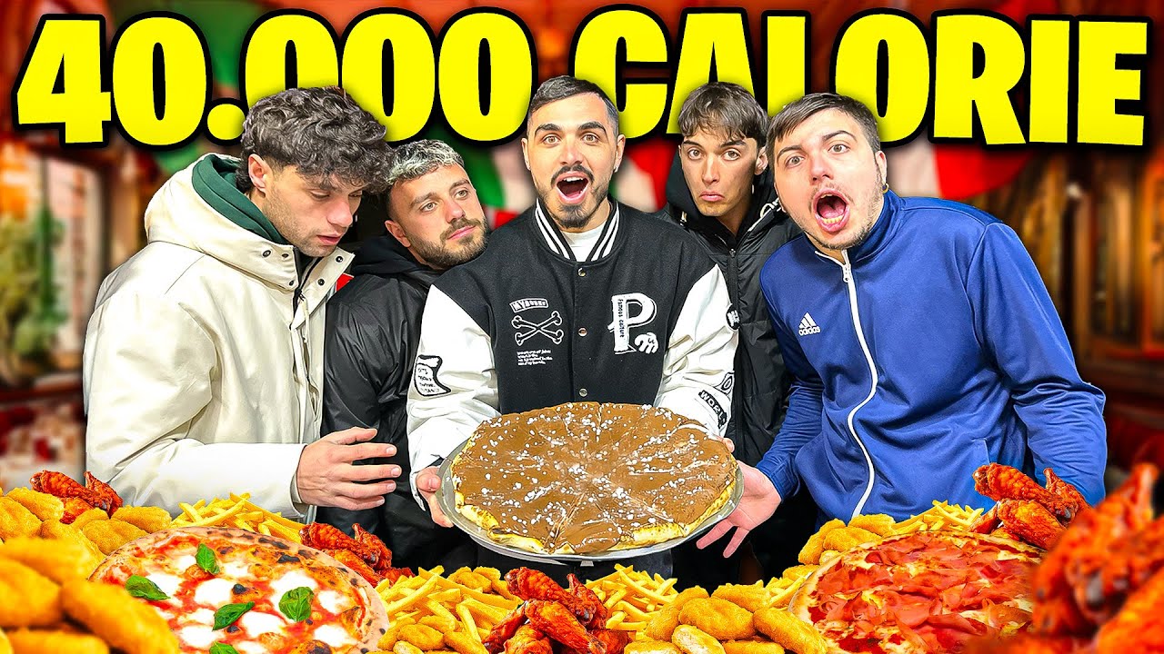 🍔🍕 40.000 CALORIE IN 10 MINUTI 🕒 con il NAPOLI CREATORS! 🍟 Ci siamo riusciti?
