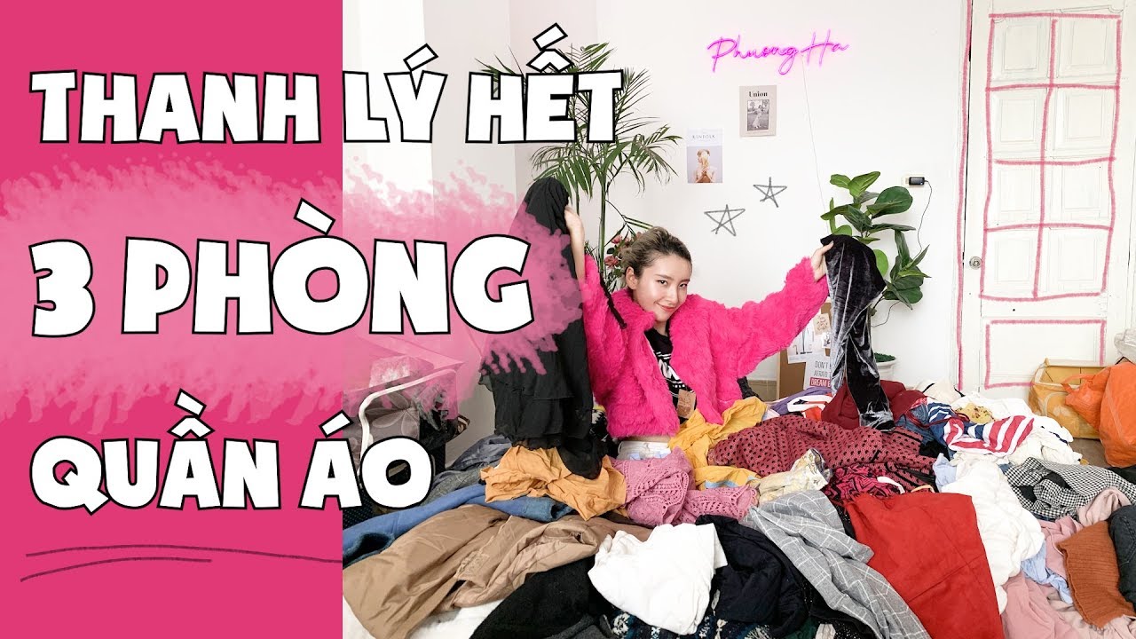 DỌN PHÒNG VÀ THANH LÝ HẾT 300 MÓN ĐỒ CÙNG HÀ NHÉ | PhuongHa