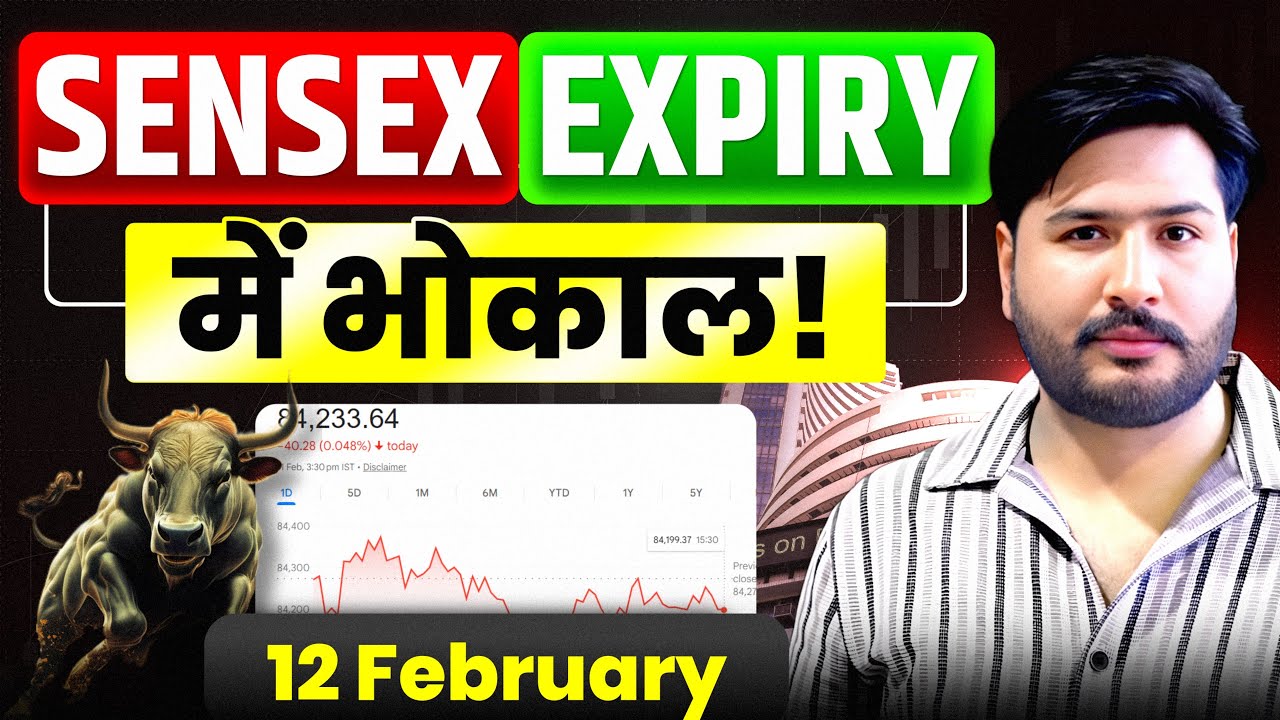 Sensex Expiry and￼ Nifty & Bank Nifty Analysis for Thursday | 12 February 26 | NIFTY Tomorrow