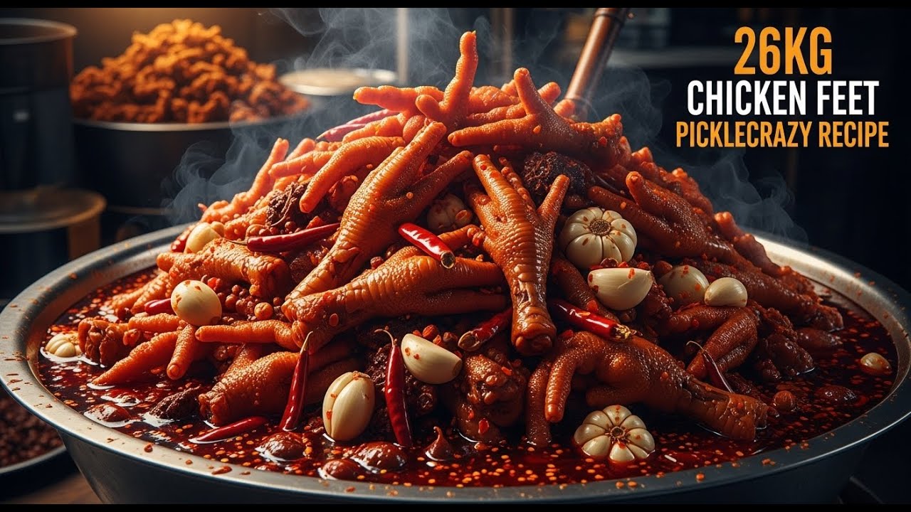 INSANE 26KG Chicken Feet Pickle 🐔 | Step-by-Step Crazy Pickled Chicken Feet Recipe