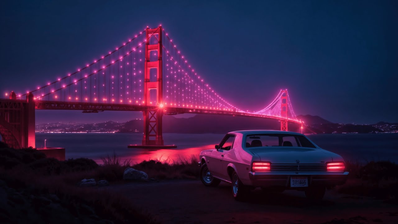 Neon Bridge Dreams | Retrowave Lo-Fi Cityscape Ambience