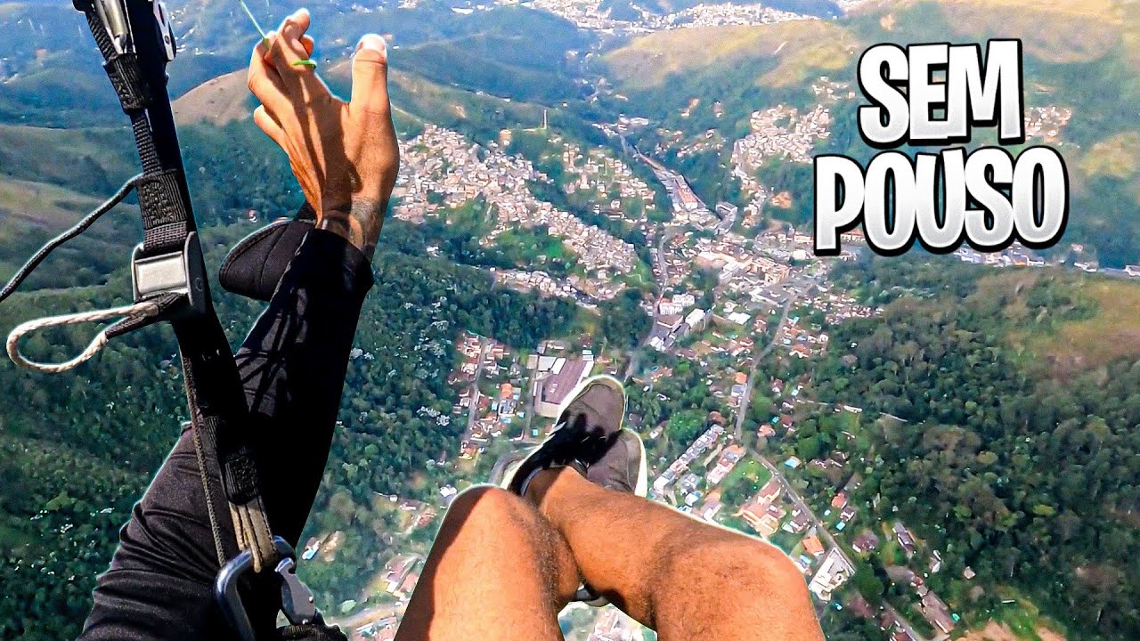 Decolei sem ter onde pousar! voo de parapente na pedra do retiro.