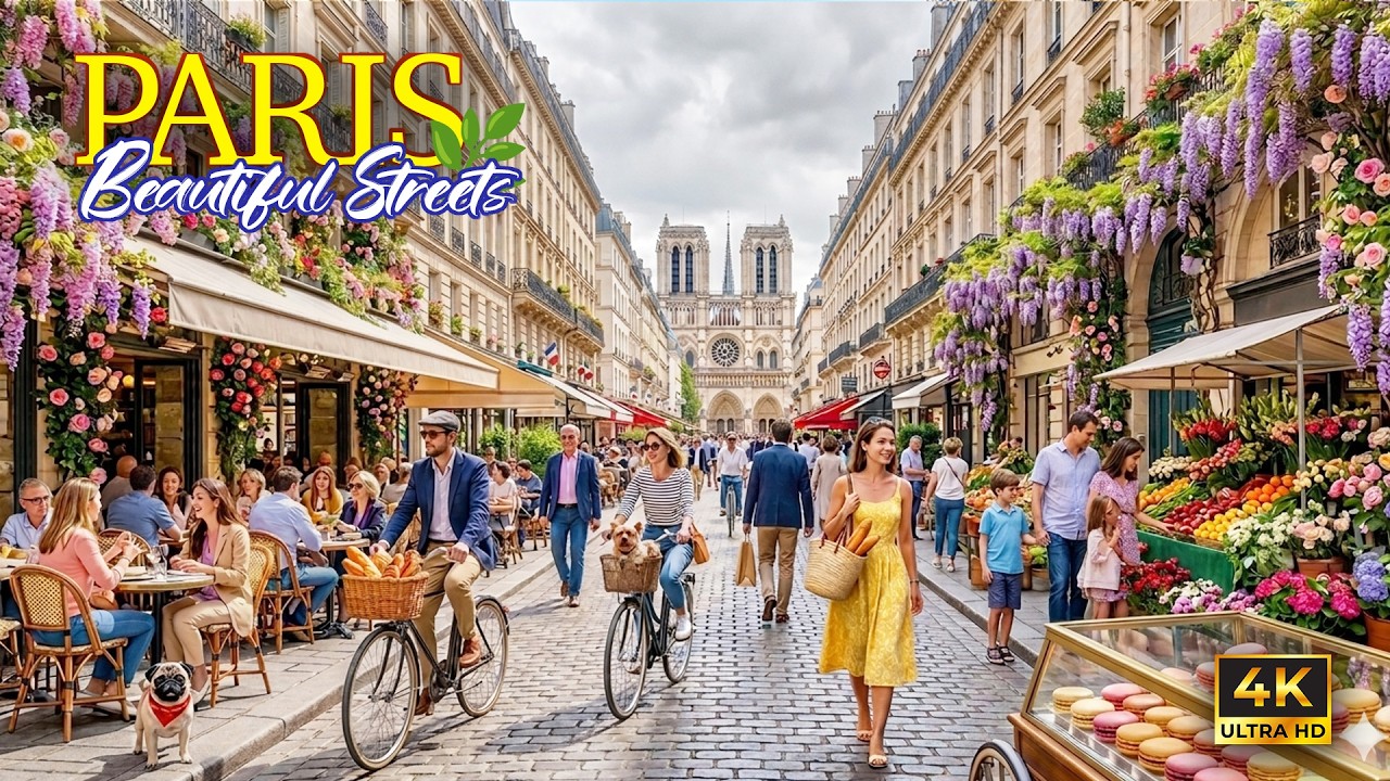 Walking Through Paris' Most Beautiful Streets 🌸 | Saint-Germain-des-Pr&eacute;s to Notre-Dame (4k Walk)