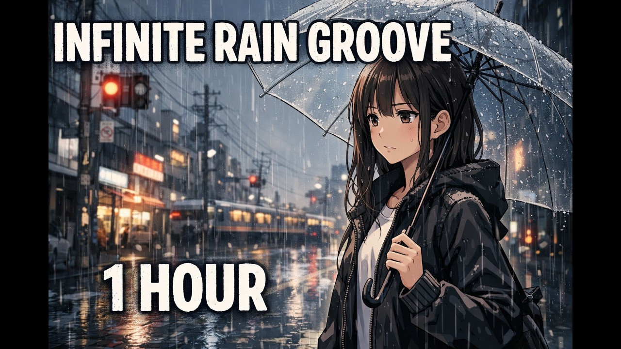Infinite Rain Groove ☔ Relaxing Instrumental Rain Music | 1 Hour Ambient Sound