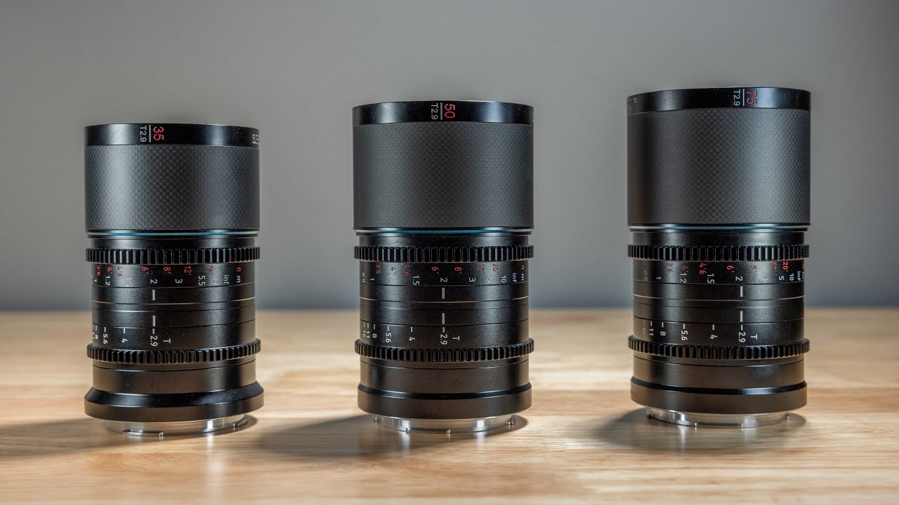 Tiny Full Frame Anamorphic Lenses | Sirui Saturn 1.6x - 35mm 50mm 75mm