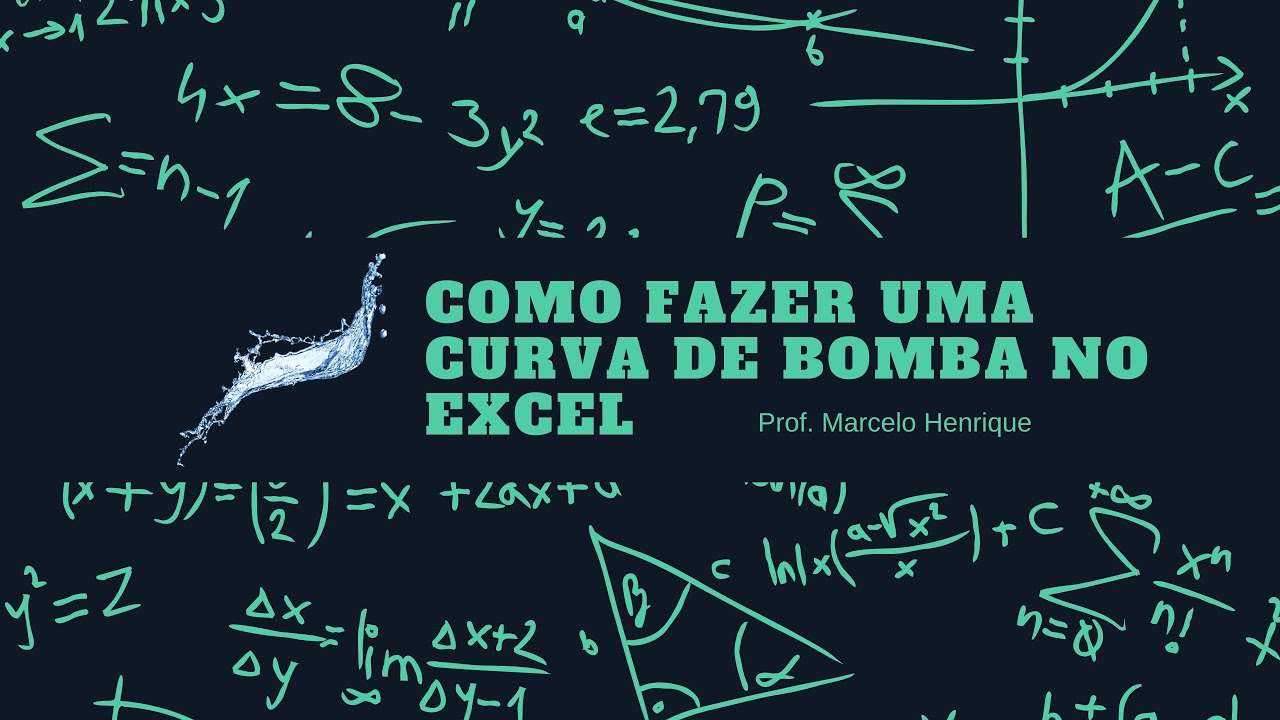 Como fazer uma curva de bomba no Excel