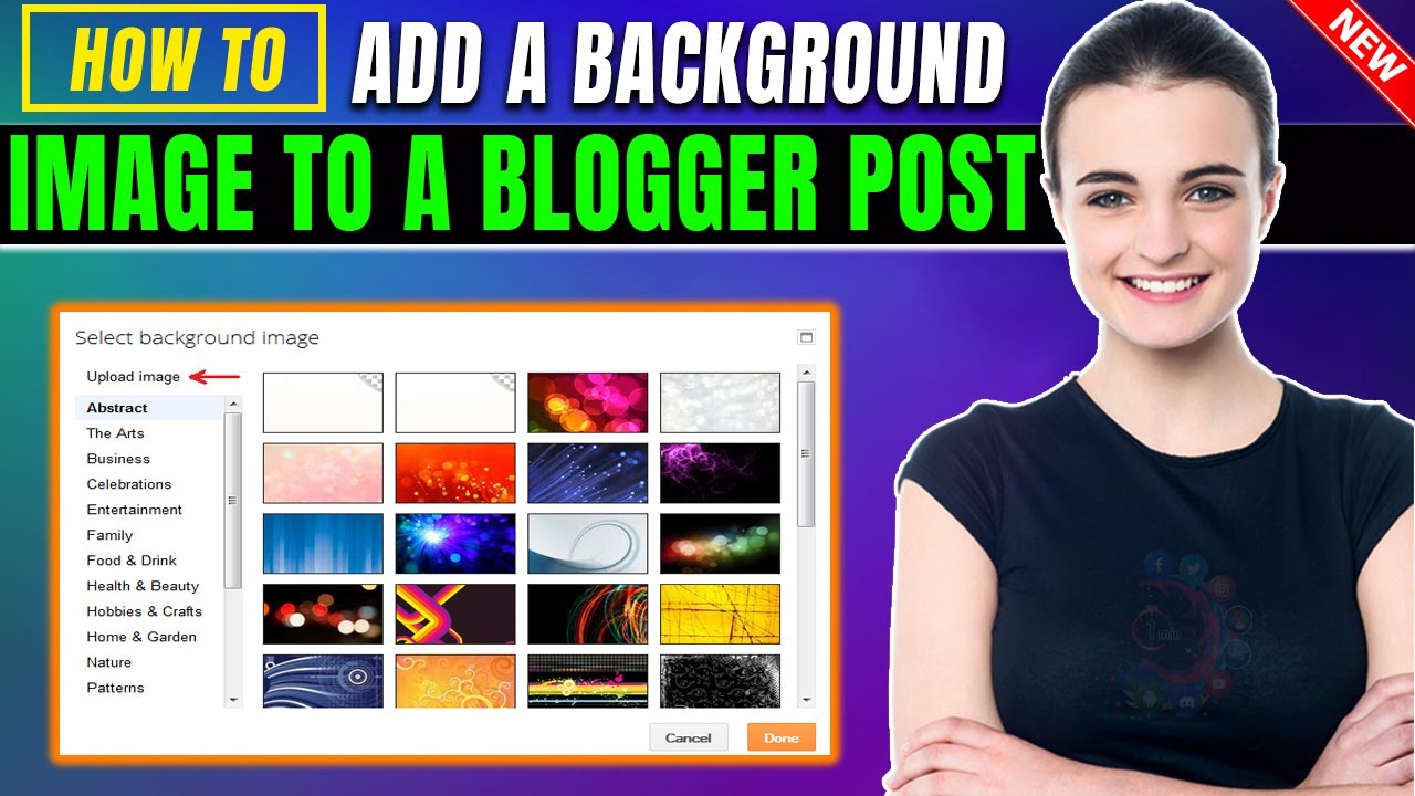 Как добавить фоновое изображение в пост в Blogger (2026) | Полное руководство