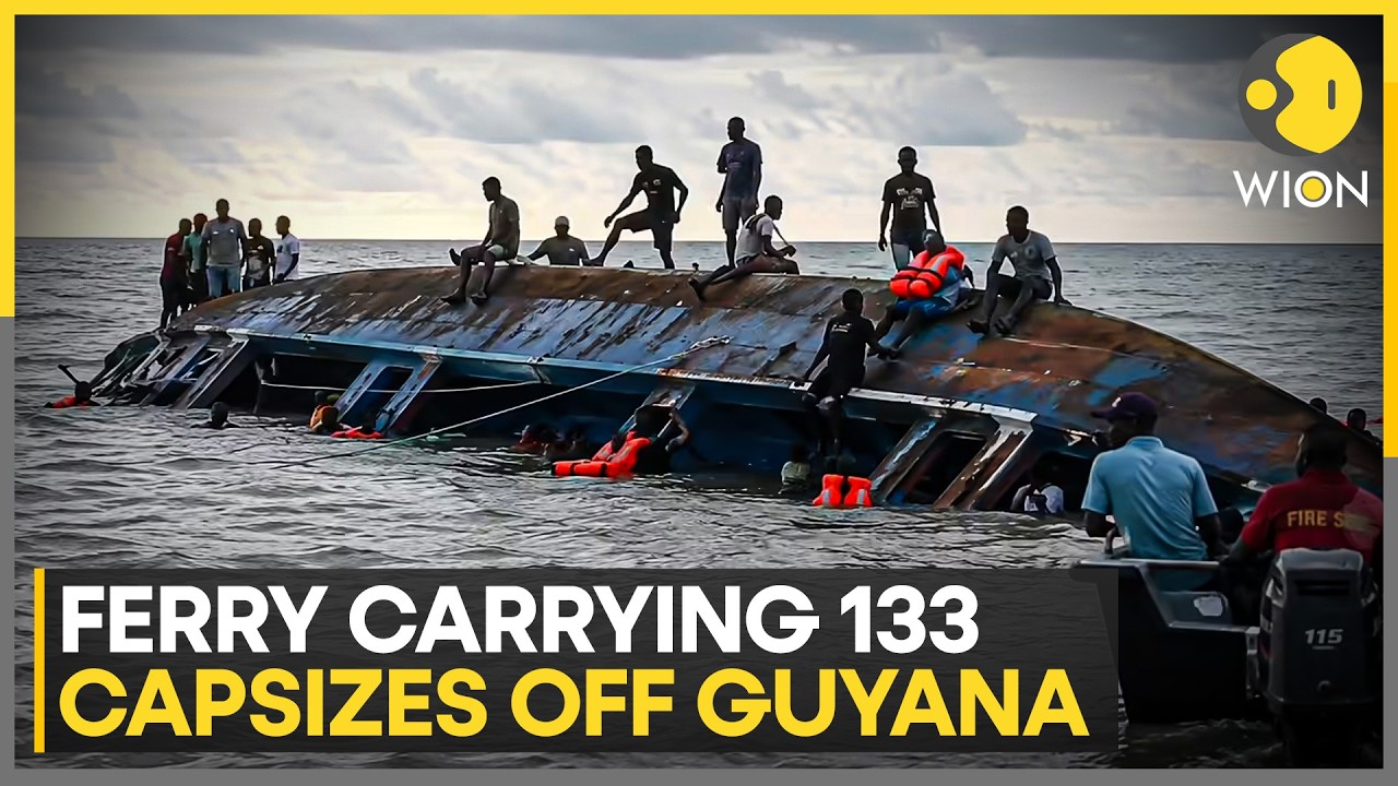 Guyana Ferry Capsizes With 133 Aboard, 67  Rescued as Search Continues | WION
